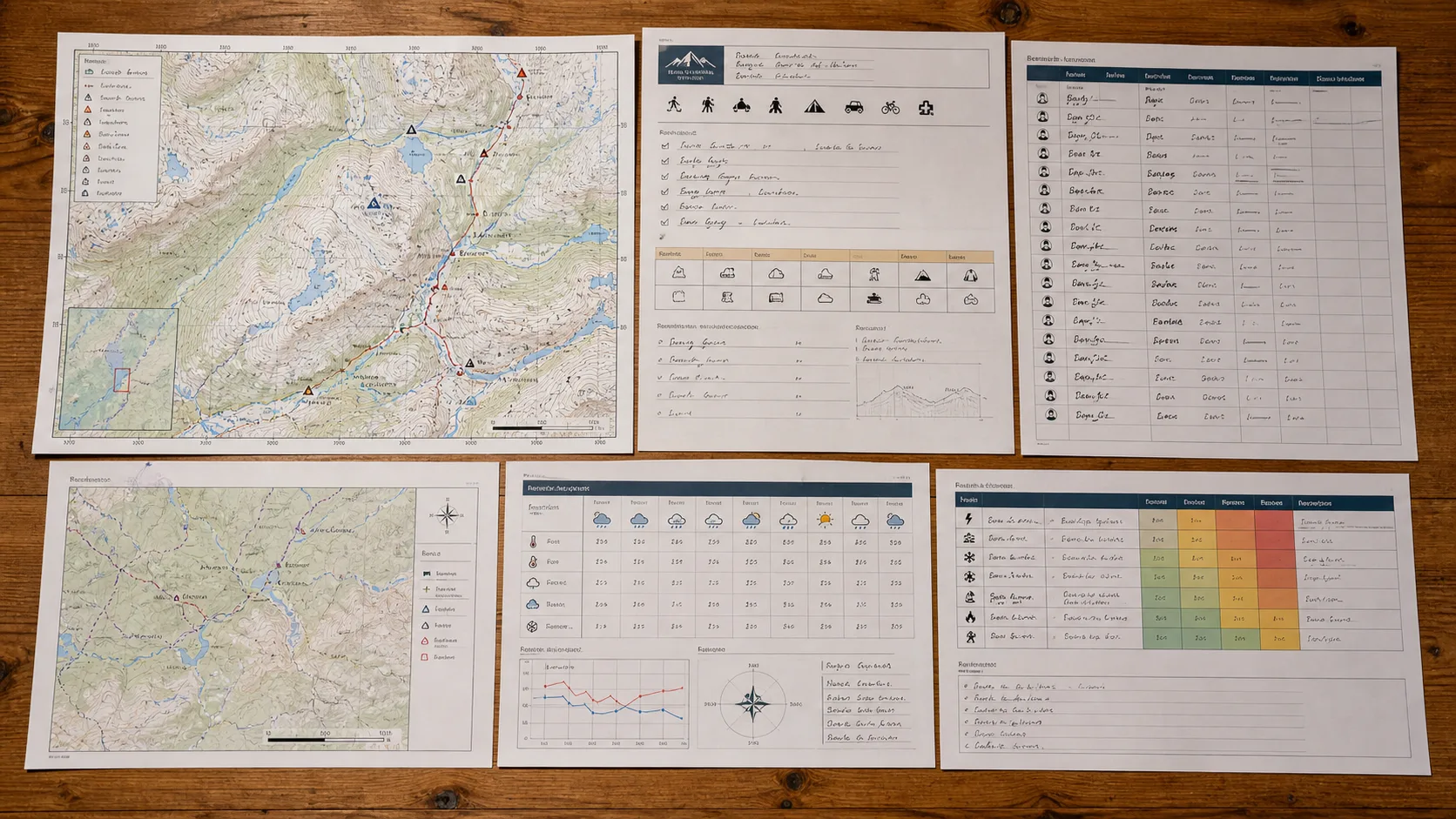 Exempel: färdig turplan för 3 dagar i Jämtlandsfjällen