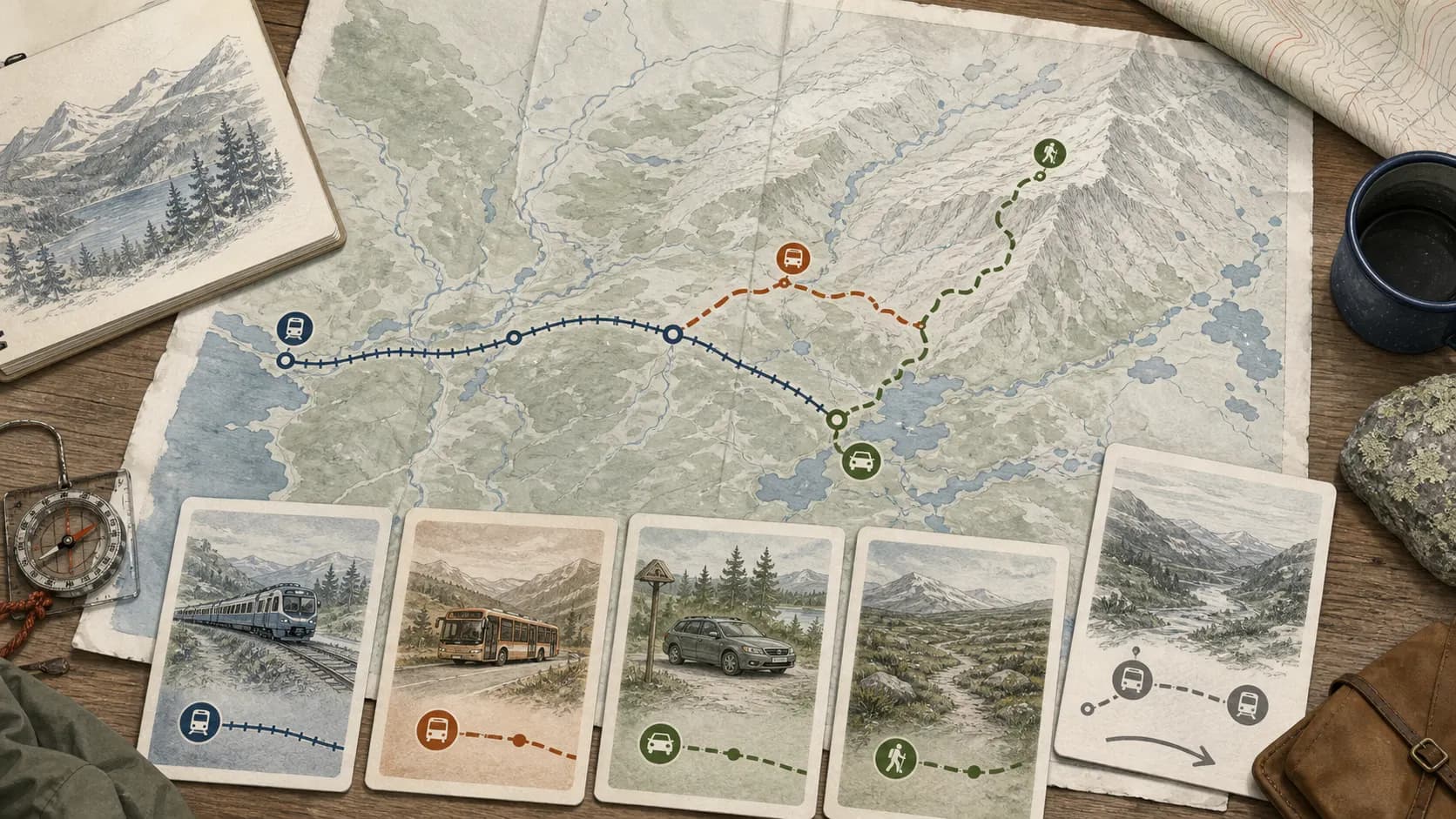 Transportval inför fjälltur